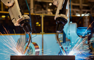 welding task industrial robotic arm