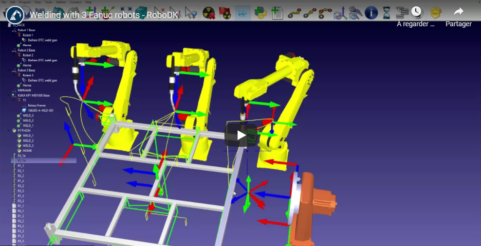 Welding with 3 FANUC robots